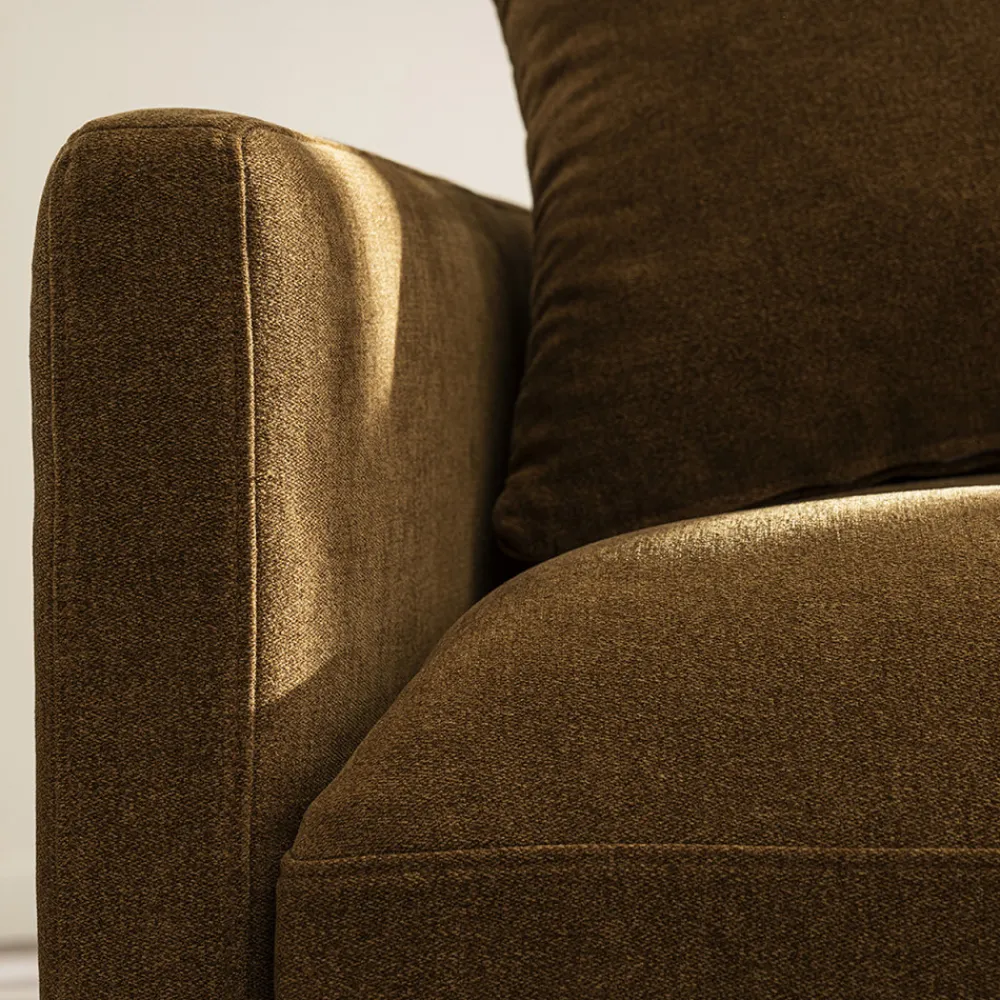 Drawer VILLABON Fauteuil XL en tissu pieds épingles noirs