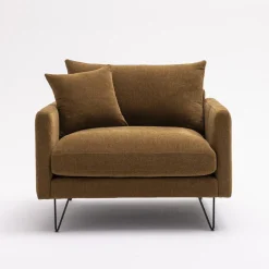 Drawer VILLABON Fauteuil XL en tissu pieds épingles noirs