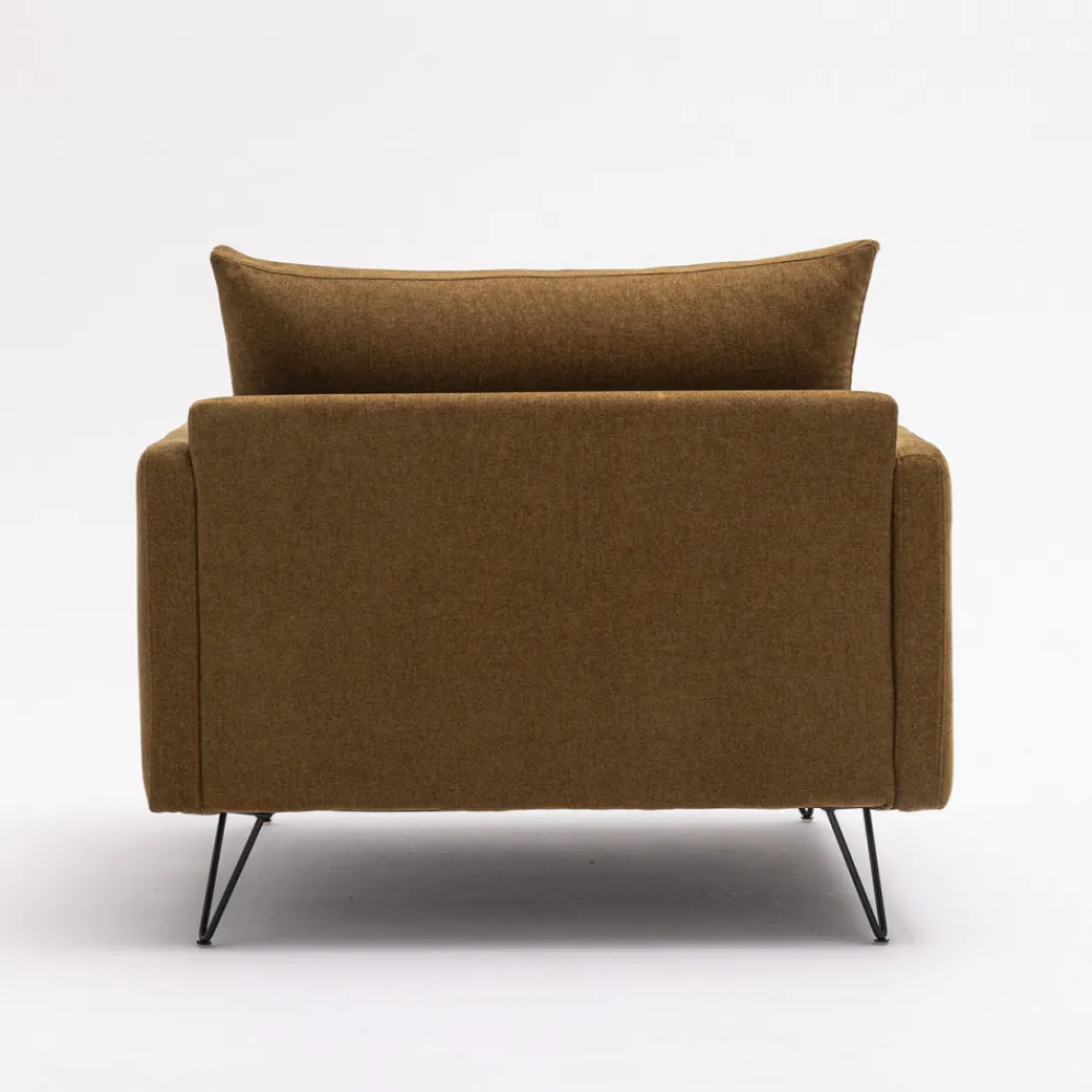 Drawer VILLABON Fauteuil XL en tissu pieds épingles noirs