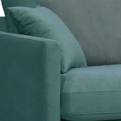 Drawer VILLABON Fauteuil XL en velours pieds épingles noirs
