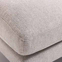 Drawer VILLABON Pouf en tissu pieds bois foncé