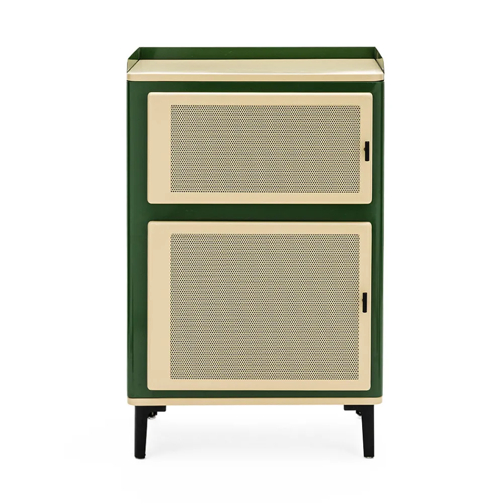Drawer VINTAGIO Petit meuble de rangement 2 portes en métal H94cm
