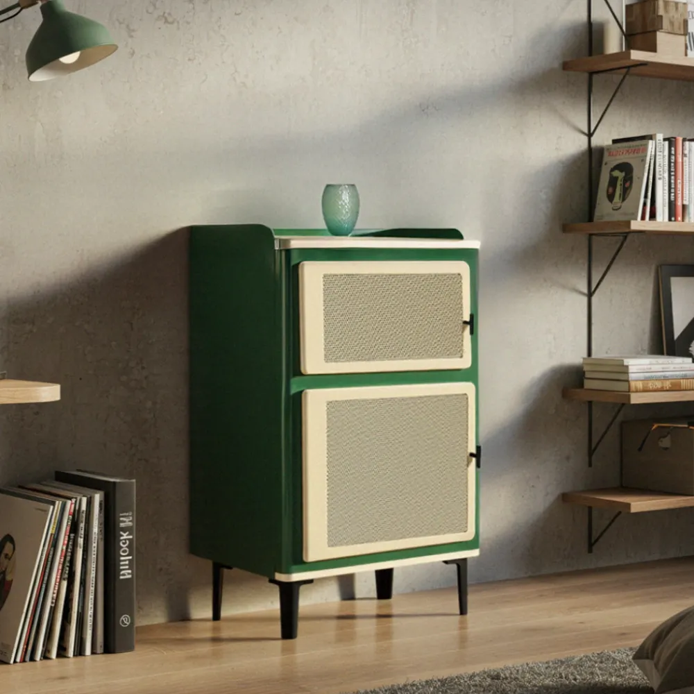 Drawer VINTAGIO Petit meuble de rangement 2 portes en métal H94cm
