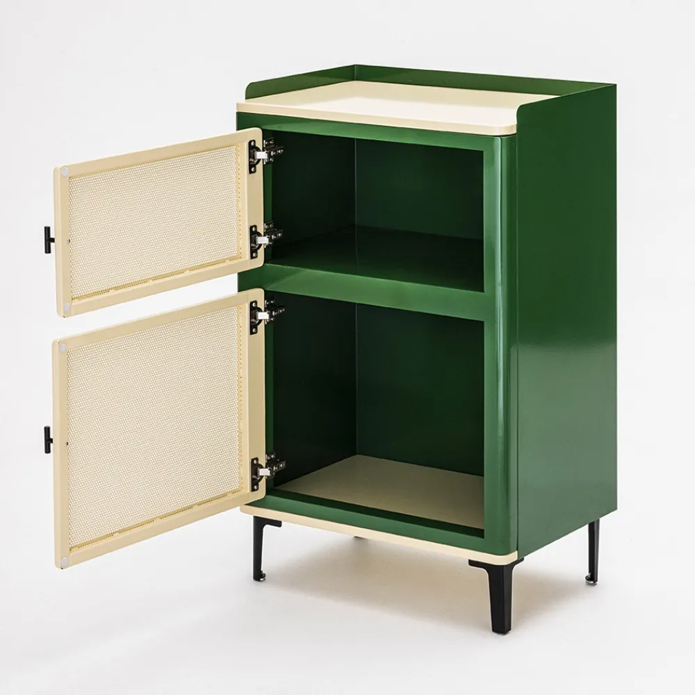 Drawer VINTAGIO Petit meuble de rangement 2 portes en métal H94cm