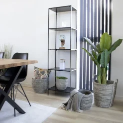 House Nordic VITA Etagère en bois et métal 51x170cm
