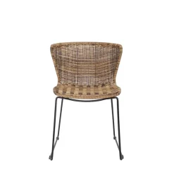 Woood WINGS Lot de 2 chaises indoor/outdoor en résine tressée