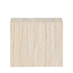 Venture Home YORK Table d'appoint effet travertin 35x25cm