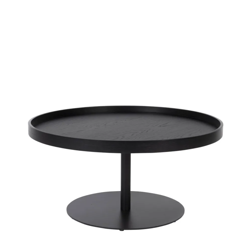 No name YURI Table basse ronde en bois et métal ø70cm