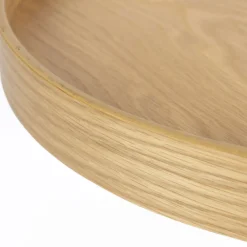 No name YURI Table d'appoint ronde en bois et métal ø45cm