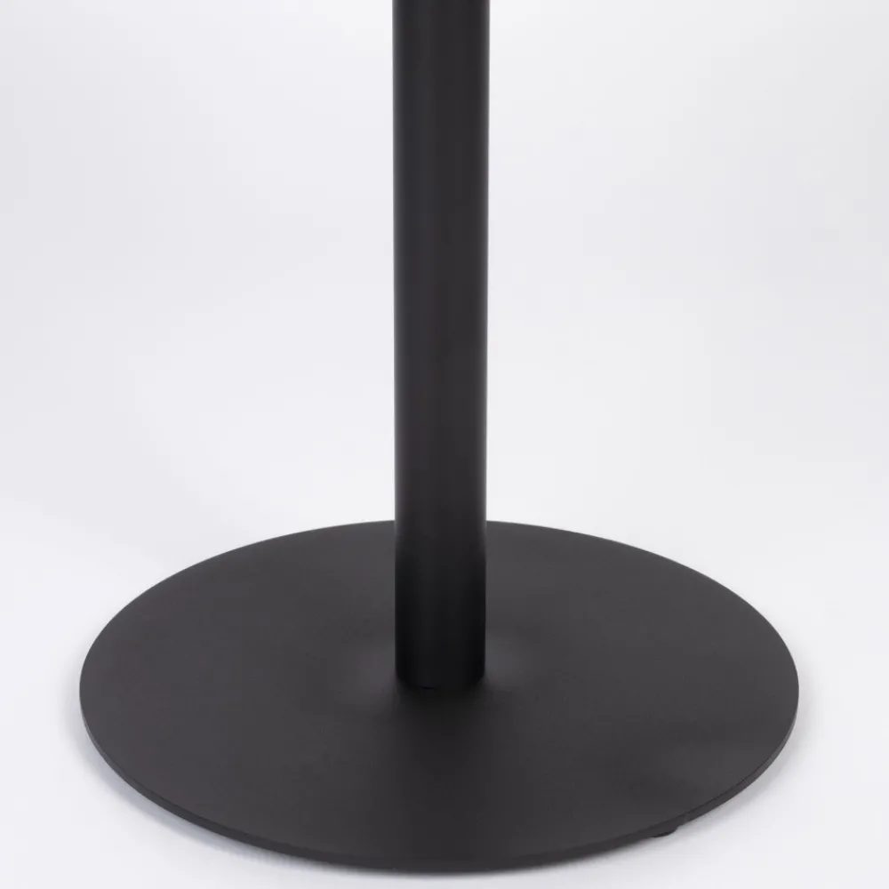 No name YURI Table d'appoint ronde en bois et métal ø45cm