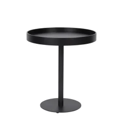 No name YURI Table d'appoint ronde en bois et métal ø45cm