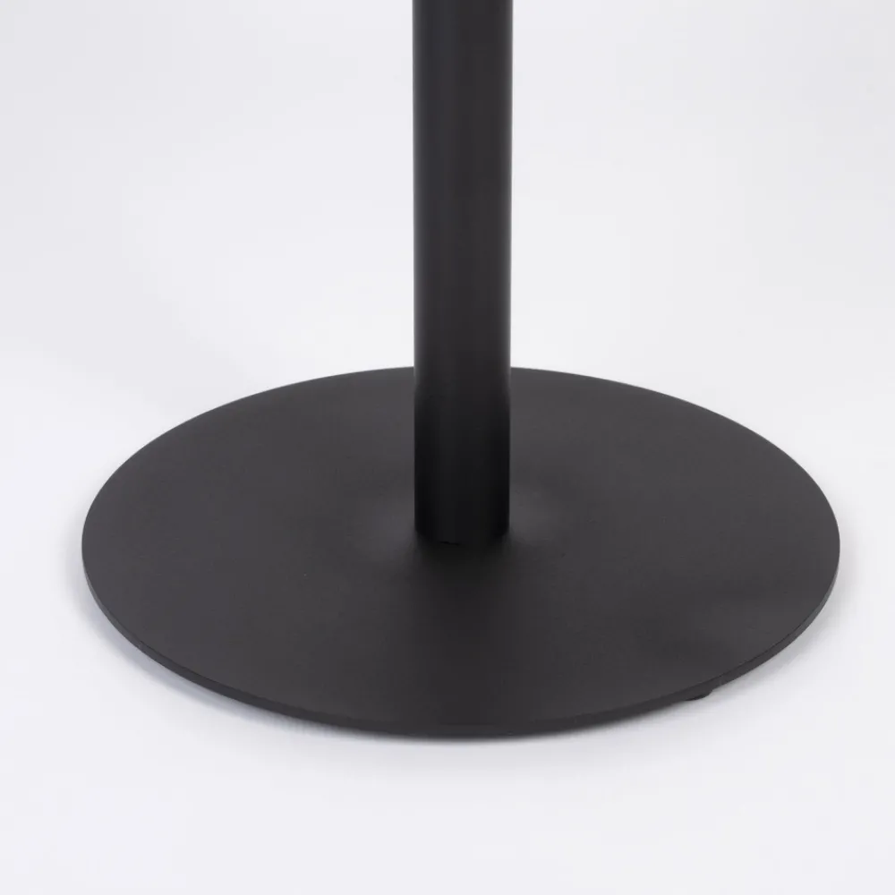 No name YURI Table d'appoint ronde en bois et métal ø45cm
