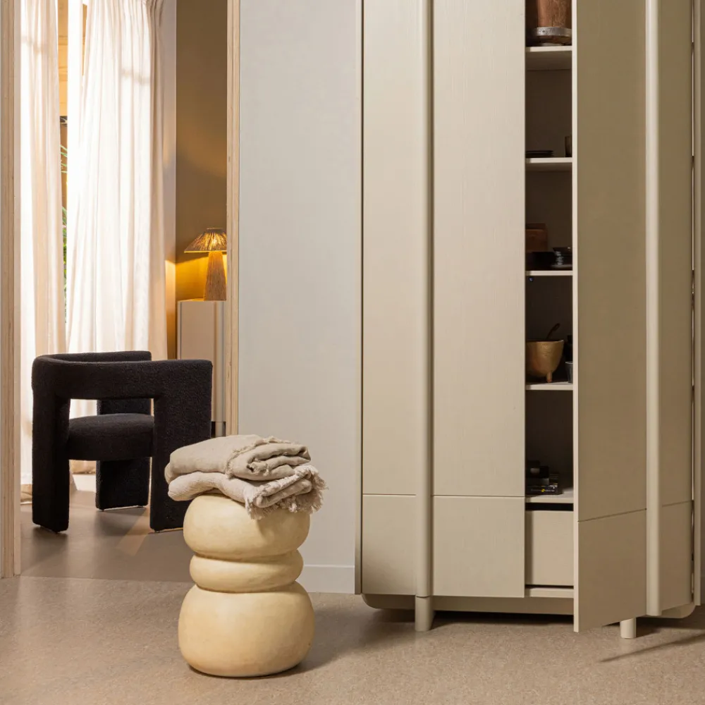 Woood YVO Table d'appoint en fibres d'argile ø33cm