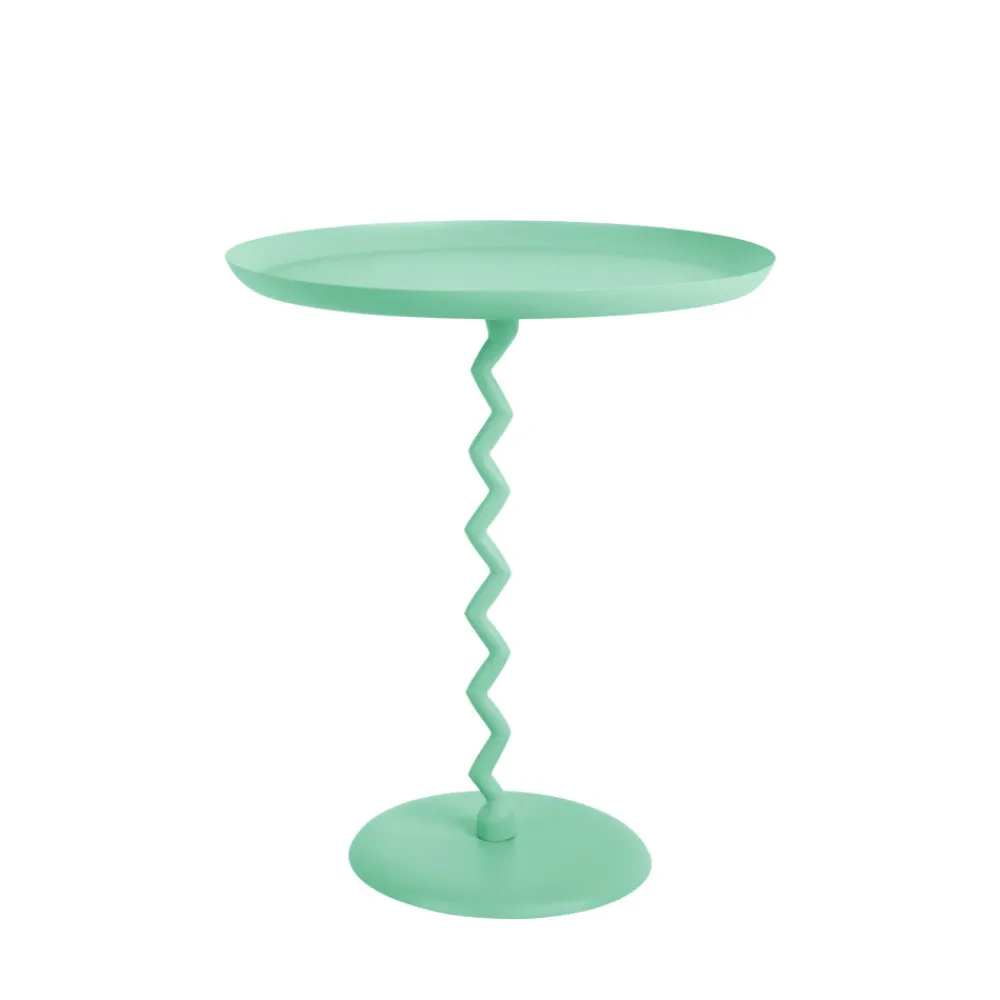 Leitmotiv ZIGZAG Table d'appoint ronde en métal ø44cm