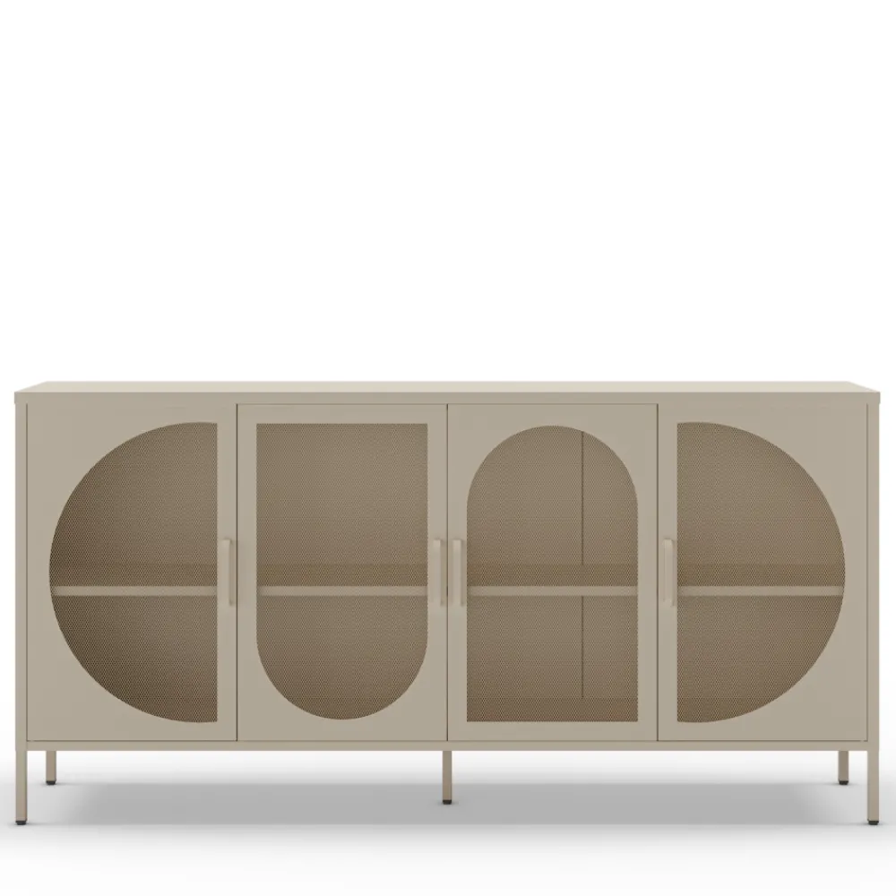 No name ZIO Buffet 4 portes en métal L160cm
