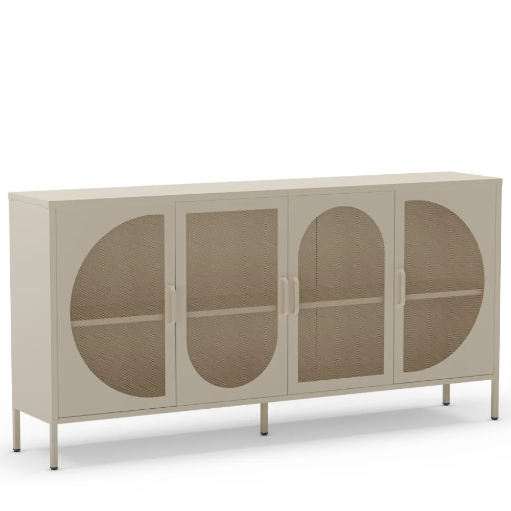 No name ZIO Buffet 4 portes en métal L160cm