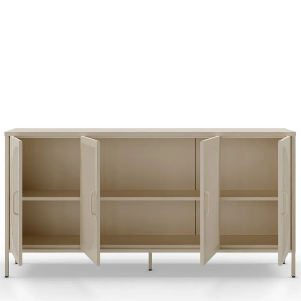 No name ZIO Buffet 4 portes en métal L160cm