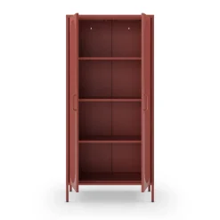 No name ZIO Vaisselier 2 portes en métal H170cm