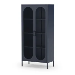 No name ZIO Vaisselier 2 portes en métal H170cm
