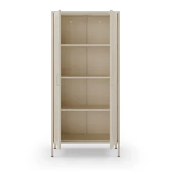 No name ZIO Vaisselier 2 portes en métal H170cm